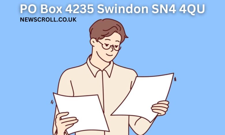PO Box 4235 Swindon SN4 4QU